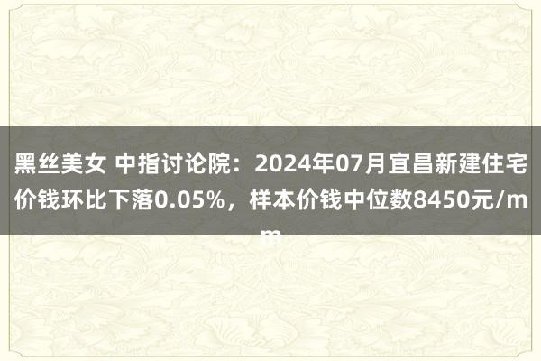 黑丝美女 中指讨论院：2024年07月宜昌新建住宅价钱环比下落0.05%，样本价钱中位数8450元/m