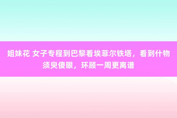 姐妹花 女子专程到巴黎看埃菲尔铁塔，看到什物须臾傻眼，环顾一周更离谱