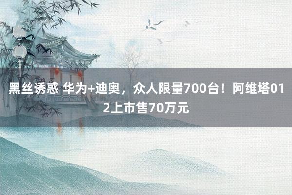 黑丝诱惑 华为+迪奥，众人限量700台！阿维塔012上市售70万元